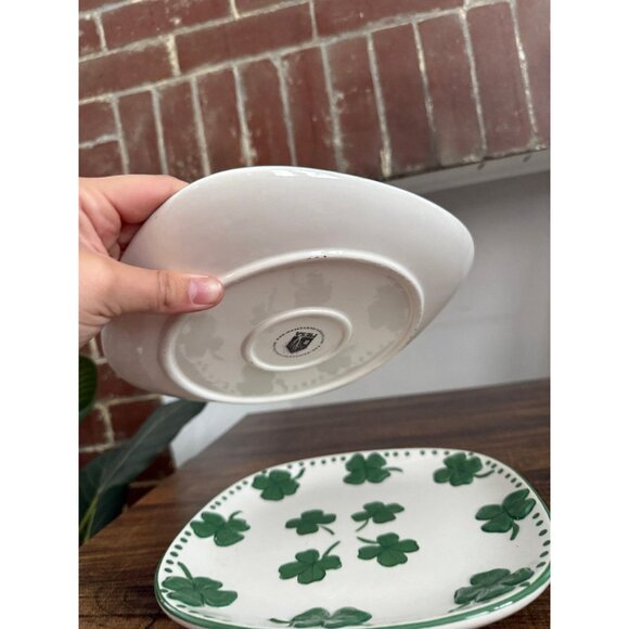MESA two St Patrick’s Day shamrock plates - Picture 11 of 11